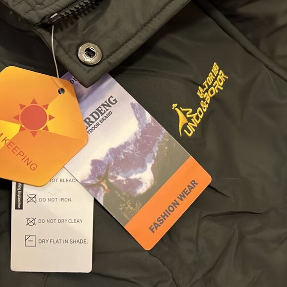 NWT NEW Moerdeng Men's Windbreaker Jacket Black Large‎ Long Sleeve Waterproof - Picture 7 of 15